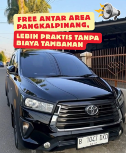 Rental Mobil Gratis Antar Pangkalpinang, Booking dari Rumah Mobil Langsung Diantar